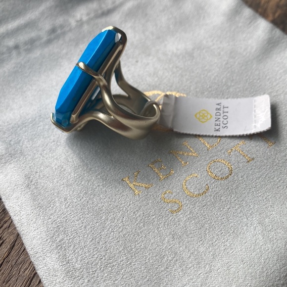 Kendra Scott Gold & Turquoise Megan Ring - Picture 3 of 4